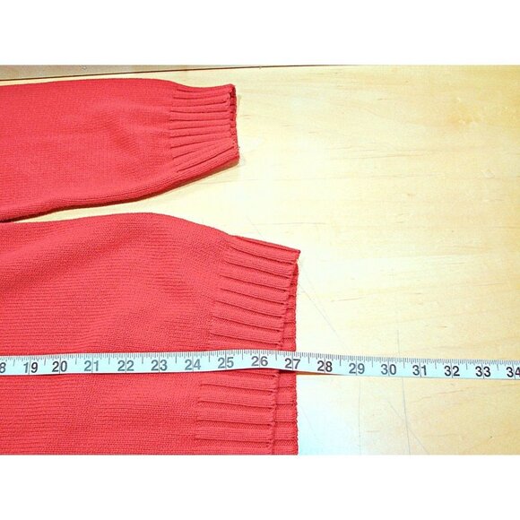 CHAPS Mens LS Winter 3 Button Henley 100% Cotton Pullover Sweater Red Size XL - Picture 8 of 11